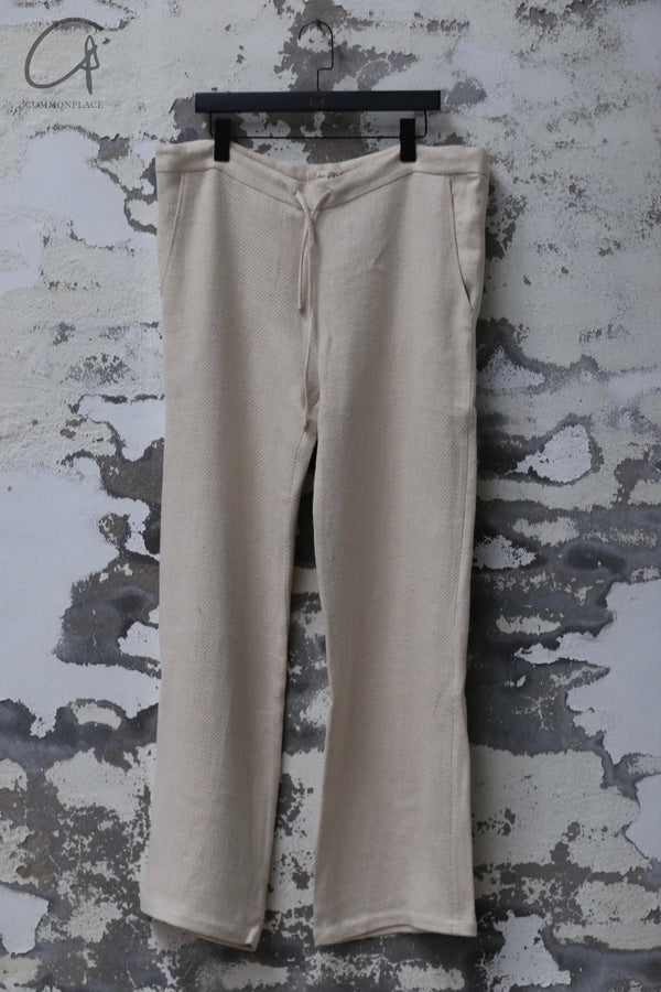 AVIVA JIFEI XUE drawstring trousers SS24-DSP-NTRL